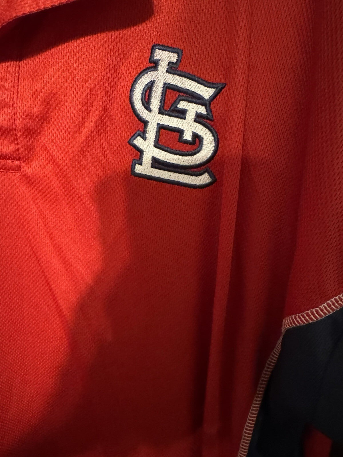 St. Louis Cardinals Majestic polo shirt Men's Size 2XL Red