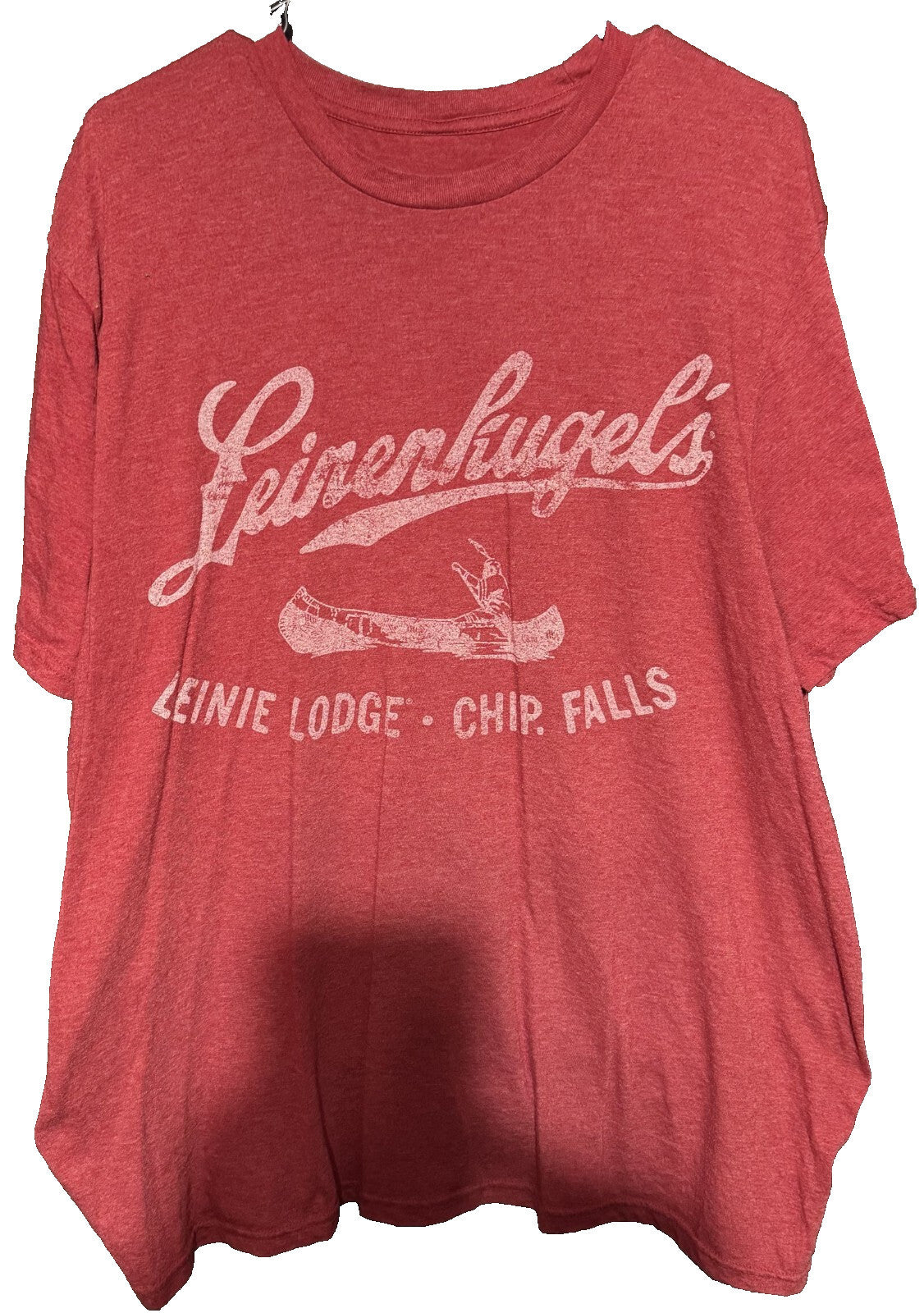 Leinenkugels Beer Red Leinies Logo Tee Shirt Men Sz 2XL ?