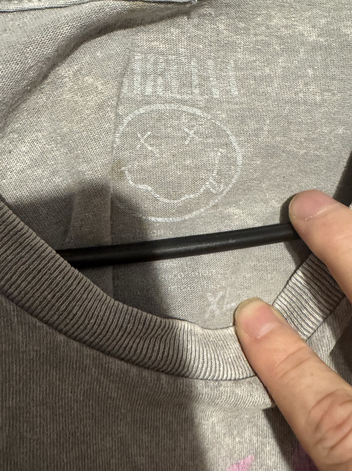 Nirvana t-shirt Gray Men's size XL