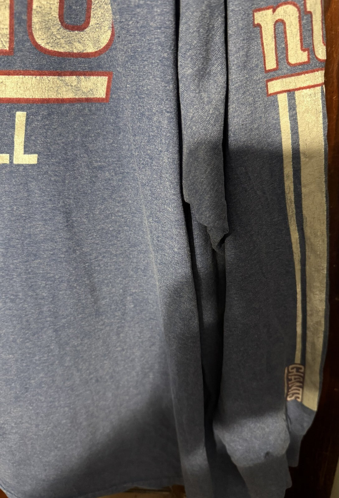 New York Giants NFL Long Sleeve T-Shirt Men Size XXL Blue