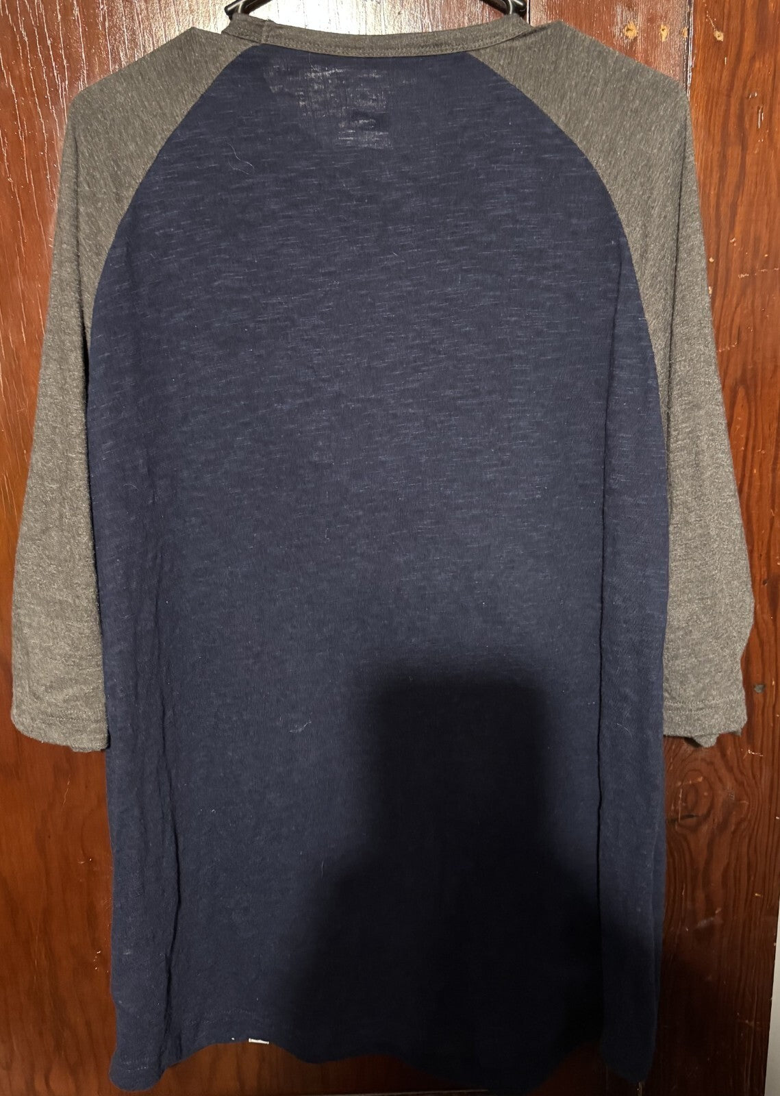 Boston Red Sox Majestic Raglan 3/4 Sleeve Tee Men's L Blue