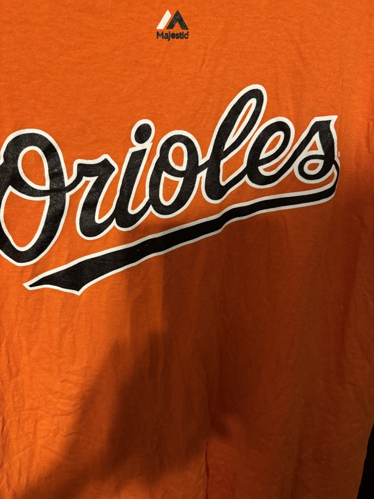 Baltimore Orioles Majestic Orange t-shirt Men size M