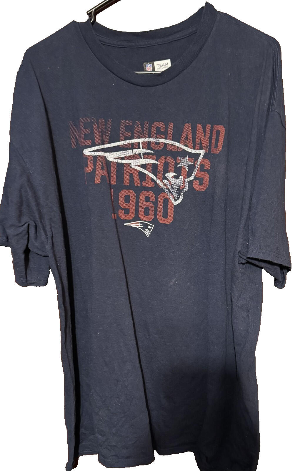 New England Patriots Men XXL Blue Team Apparel T-shirt