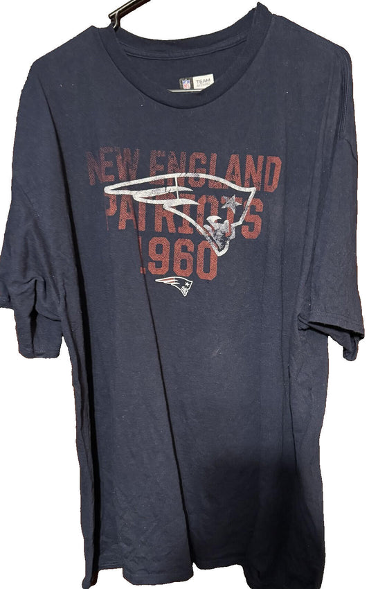 New England Patriots Men XXL Blue Team Apparel T-shirt