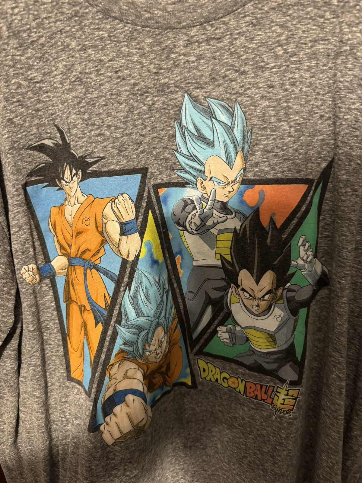 Dragon Ball Z Logo T-Shirt Men's Size 2XL Gray