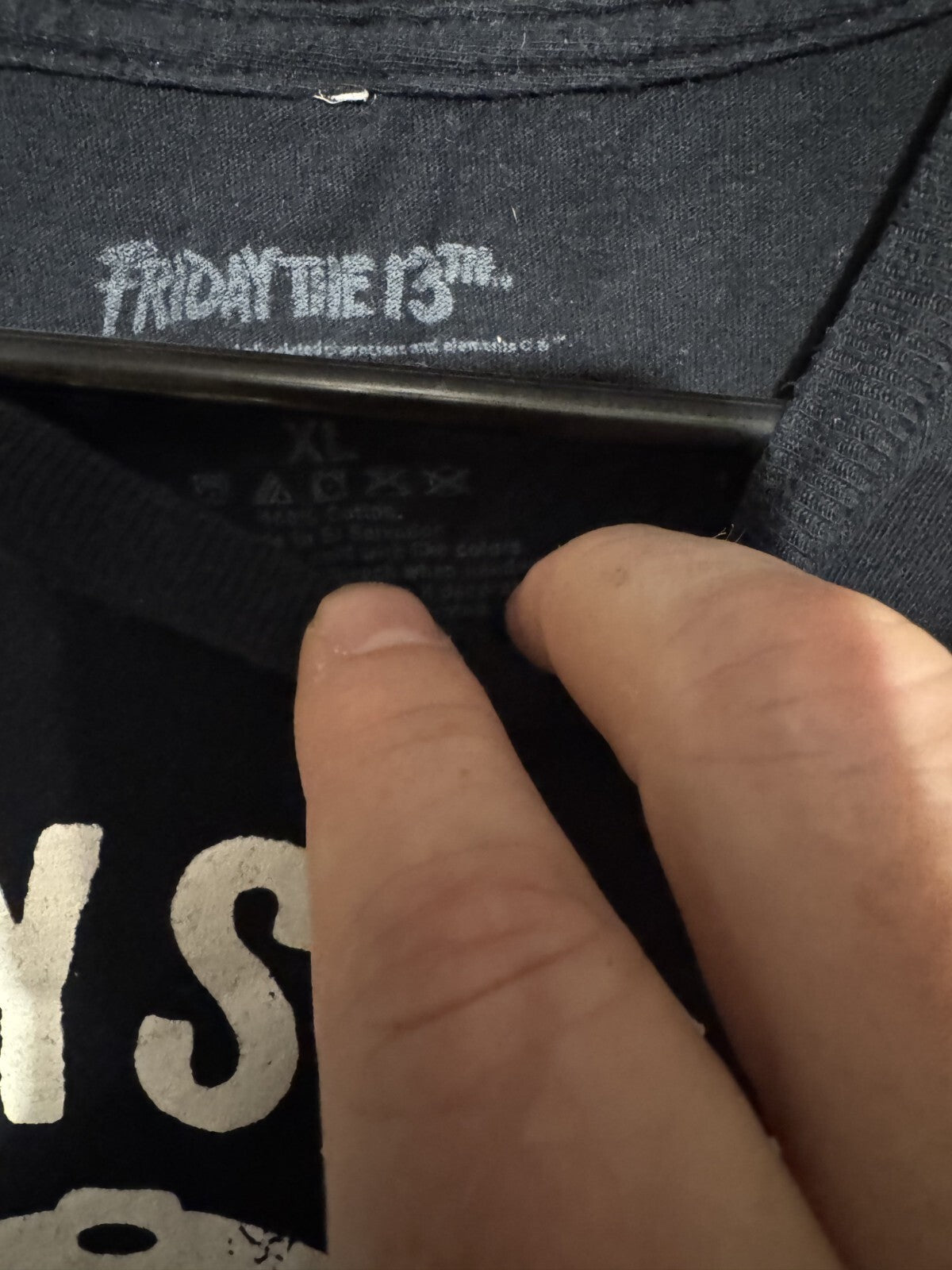 Friday the 13 Movie Logo T-Shirt Men's Size XL Black Horror