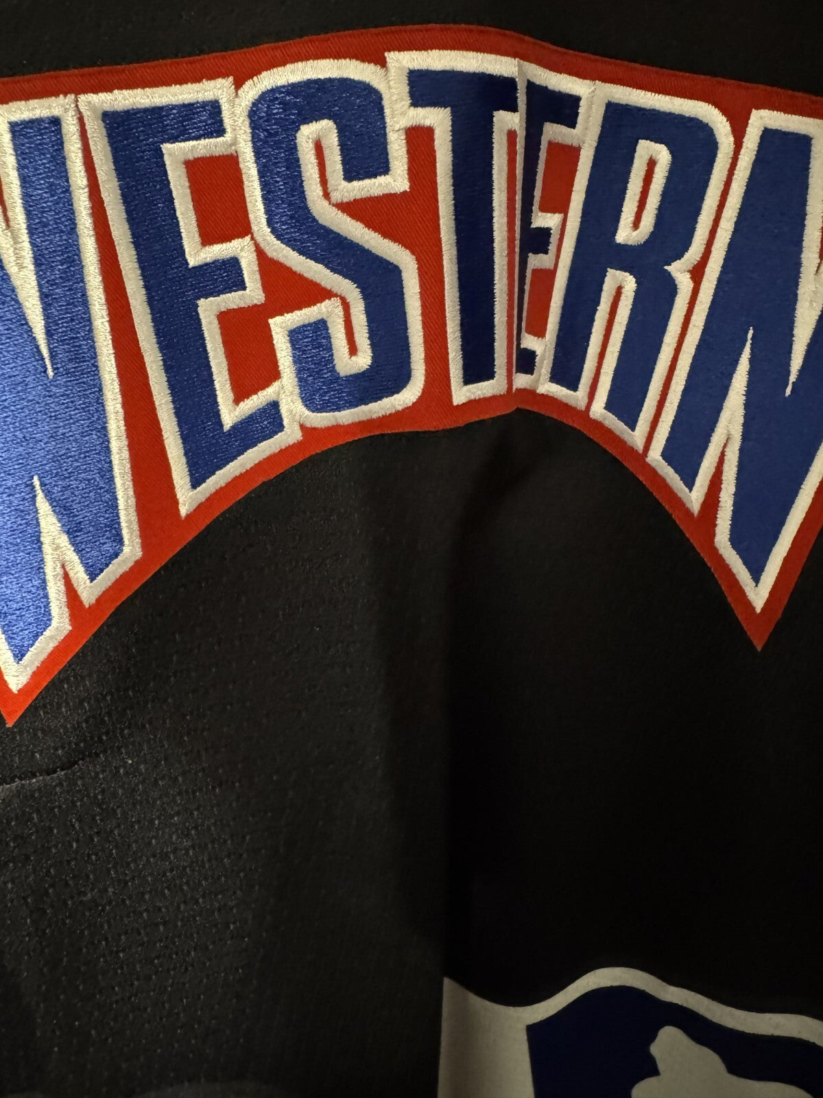 IHL Western Conference Vintage All-Star Hockey Jersey Size Men XXL Bauer Black