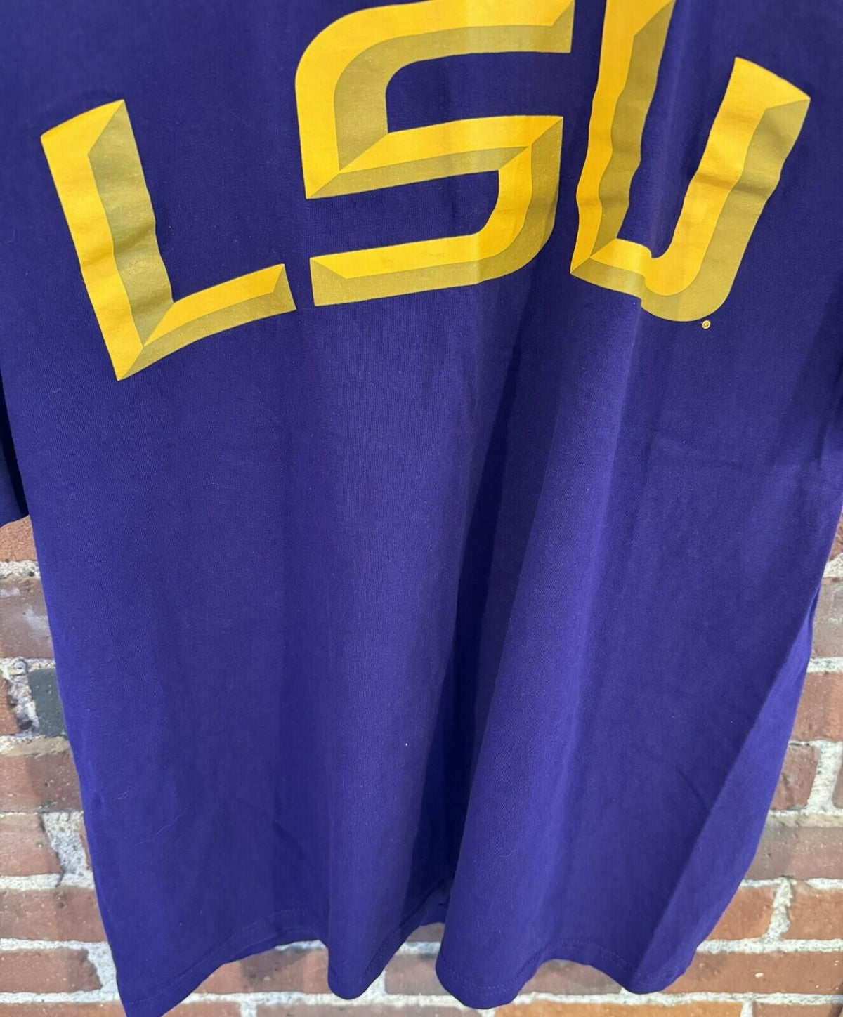 LSU Tigers Short Sleeve Tee Majestic vintage Sz XL Purple