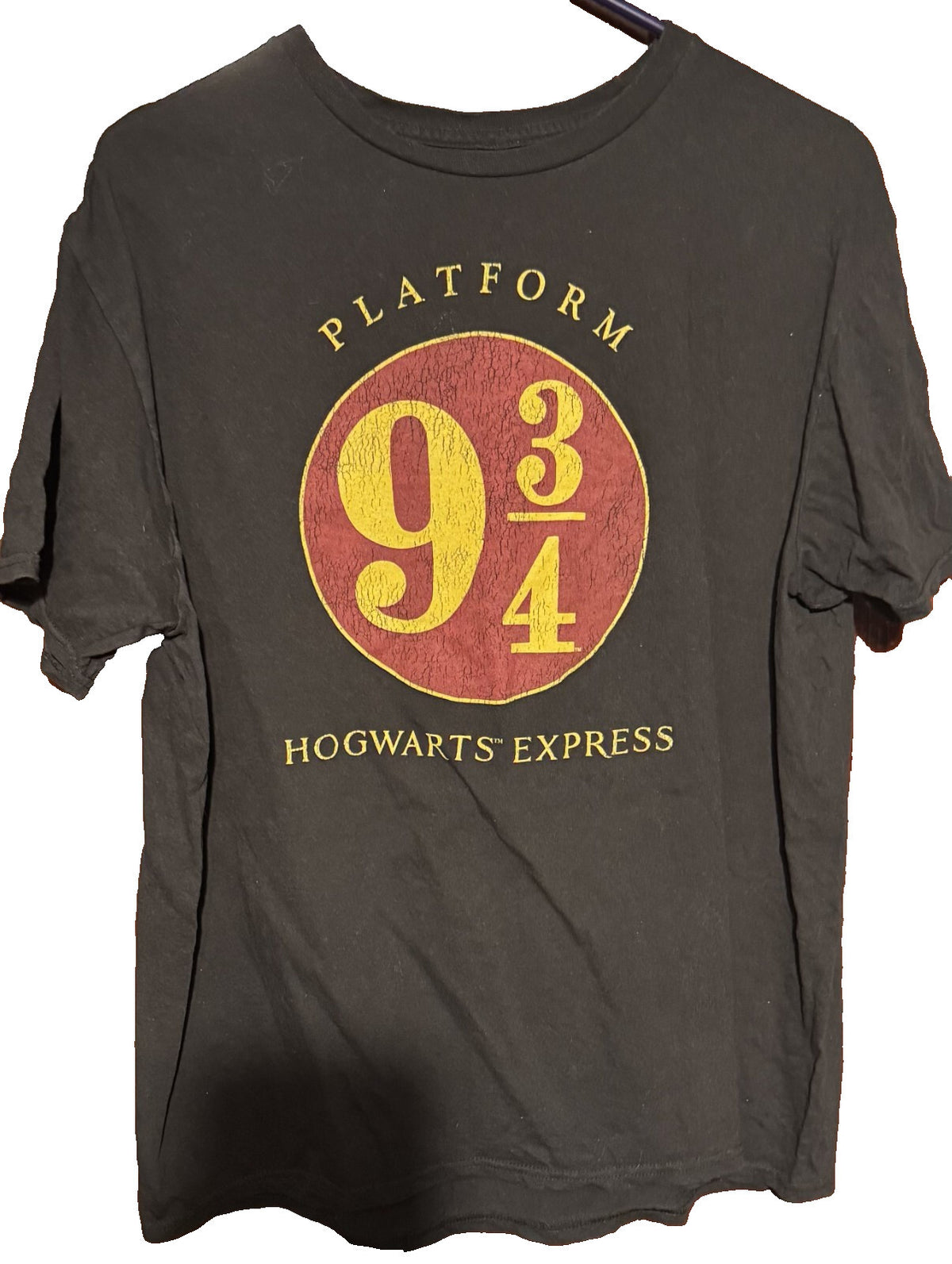 Harry Potter Platform 9 3/4 T-Shirt Men's Size XL Black