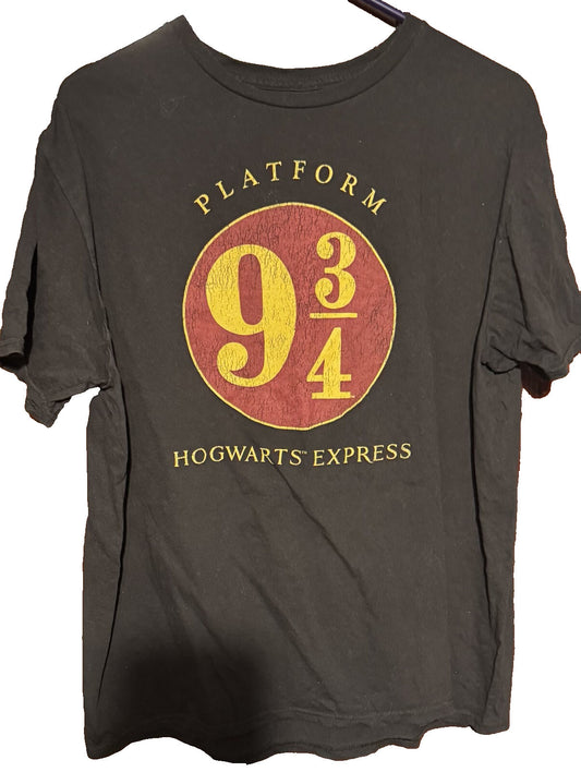 Harry Potter Platform 9 3/4 T-Shirt Men's Size XL Black
