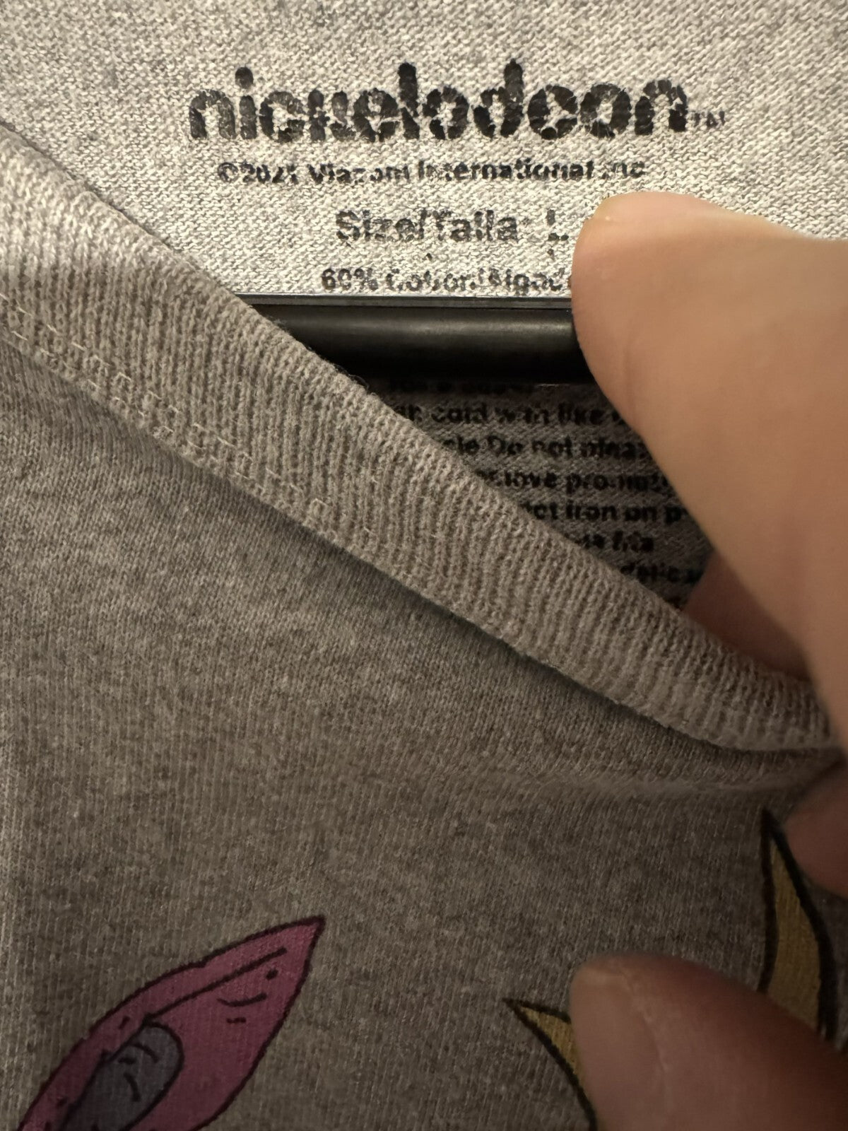 Nickelodeon T-Shirt Men L Gray Rugrats