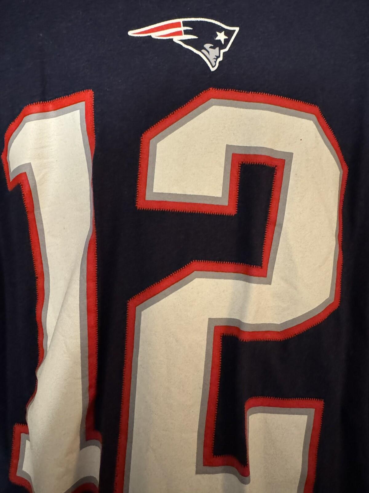 New England Patriots Nike Tom Brady Player T-Shirt Men XXL Blue