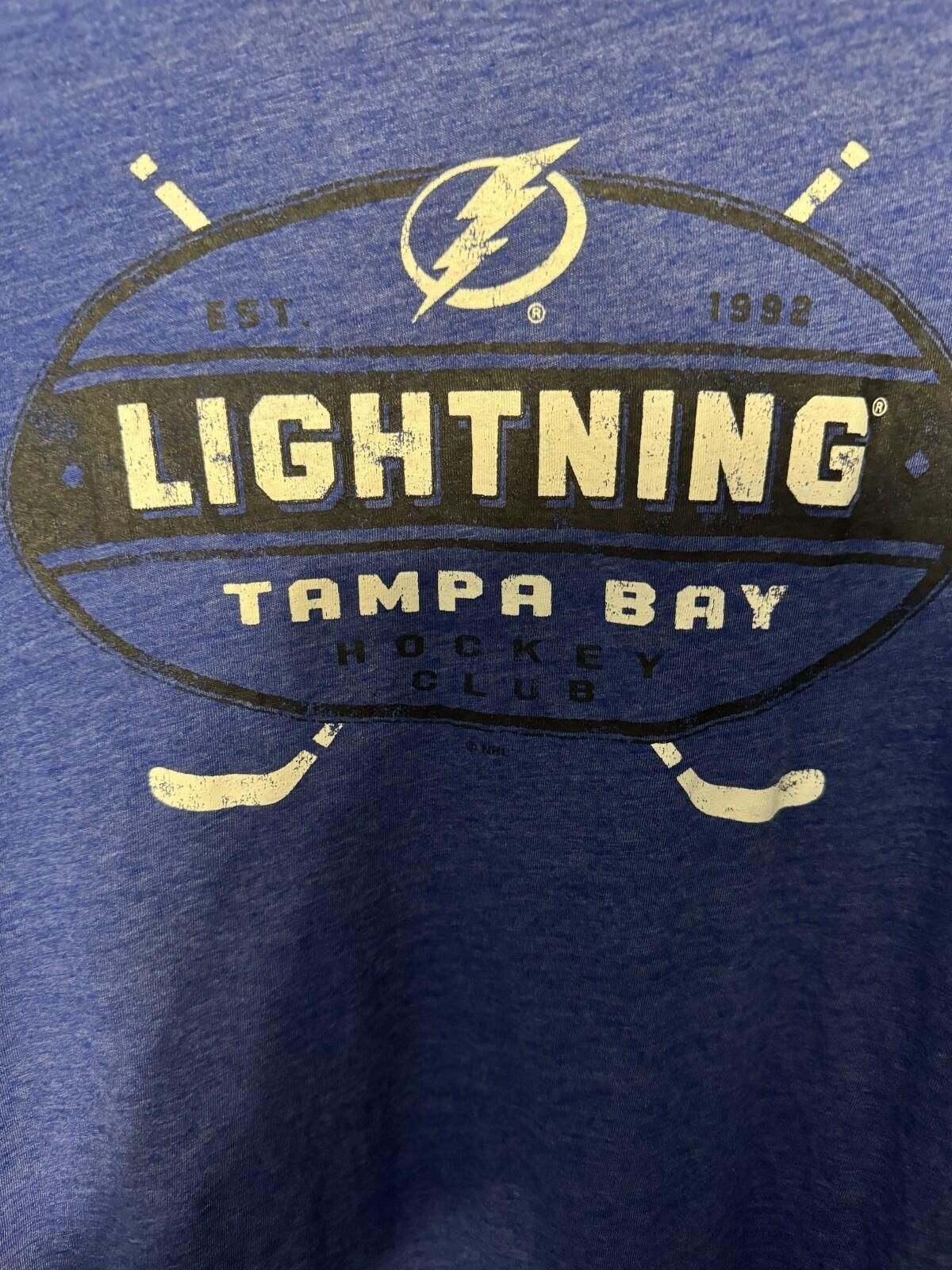 Tampa Bay Lightning T-shirt Men's Size XL Blue