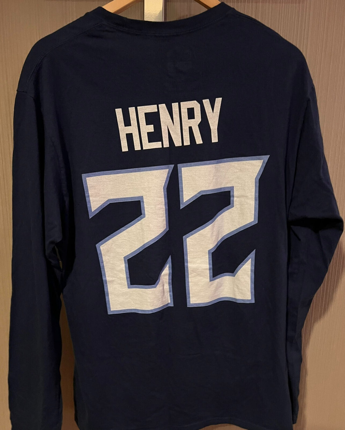 Tennessee Titans Blue Tee Fanatics Men's sz L Derrick Henry