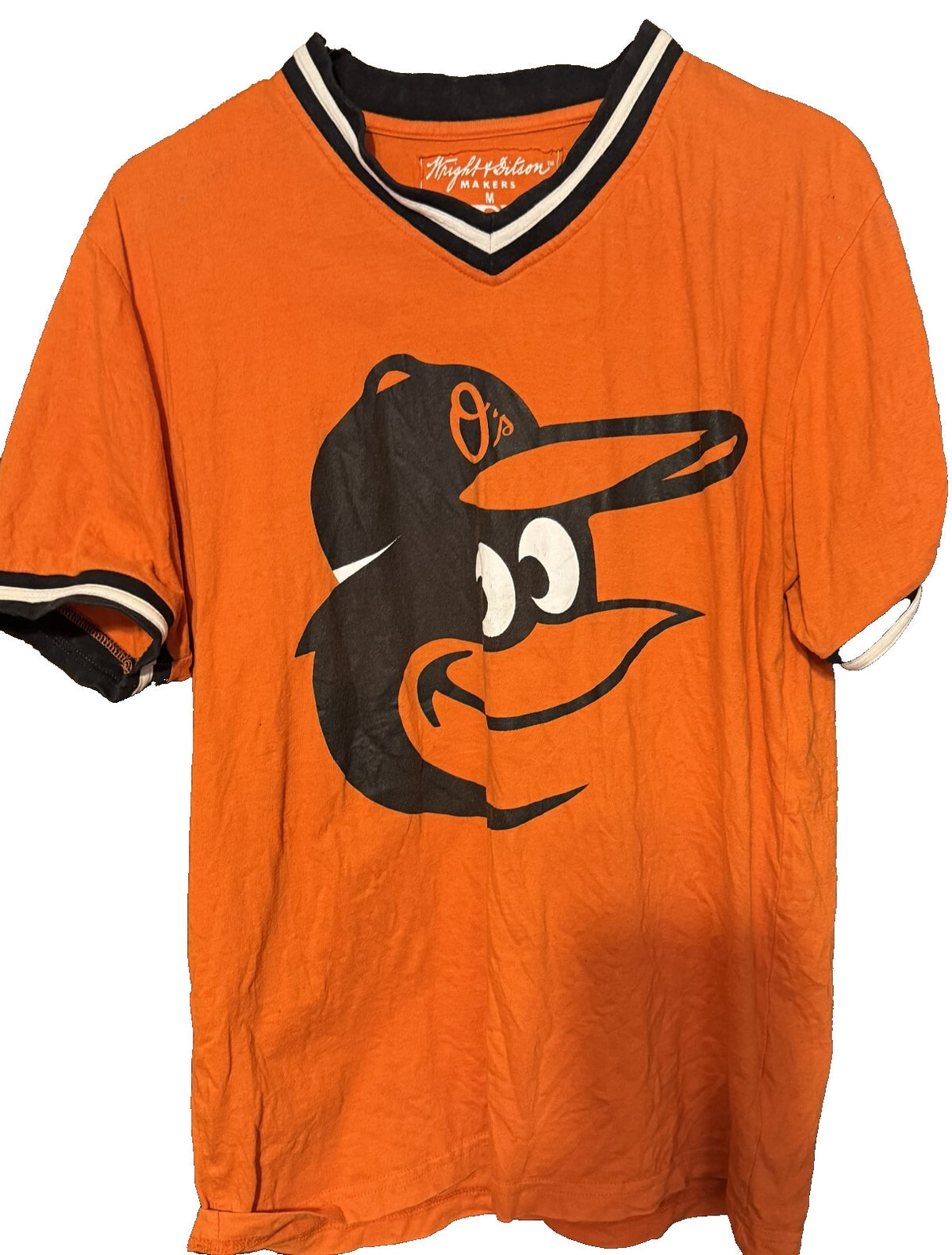 Baltimore Orioles Wright & Ditson Orange t-shirt Men size M
