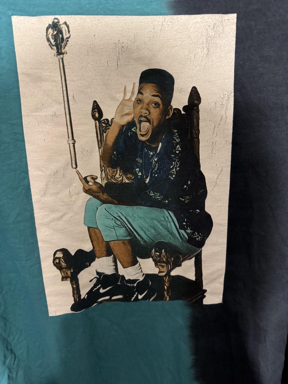 Will Smith Fresh Prince Vintage T-Shirt Men's Sz L Blue