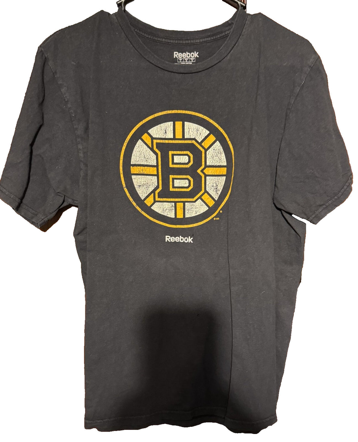 Boston Bruins Vintage Reebok Black T-Shirt Men's Sz L