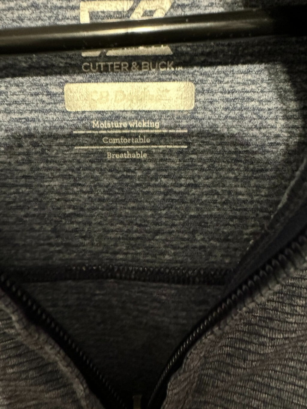 New England Patriots Cutter & Buck Pullover 1/4 Zip Size L Blue