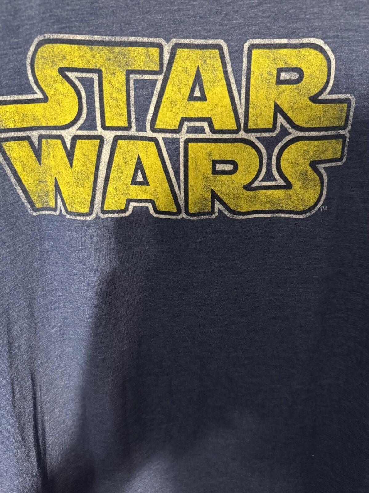 Star Wars Logo T Shirt Men's Size XXL Blue