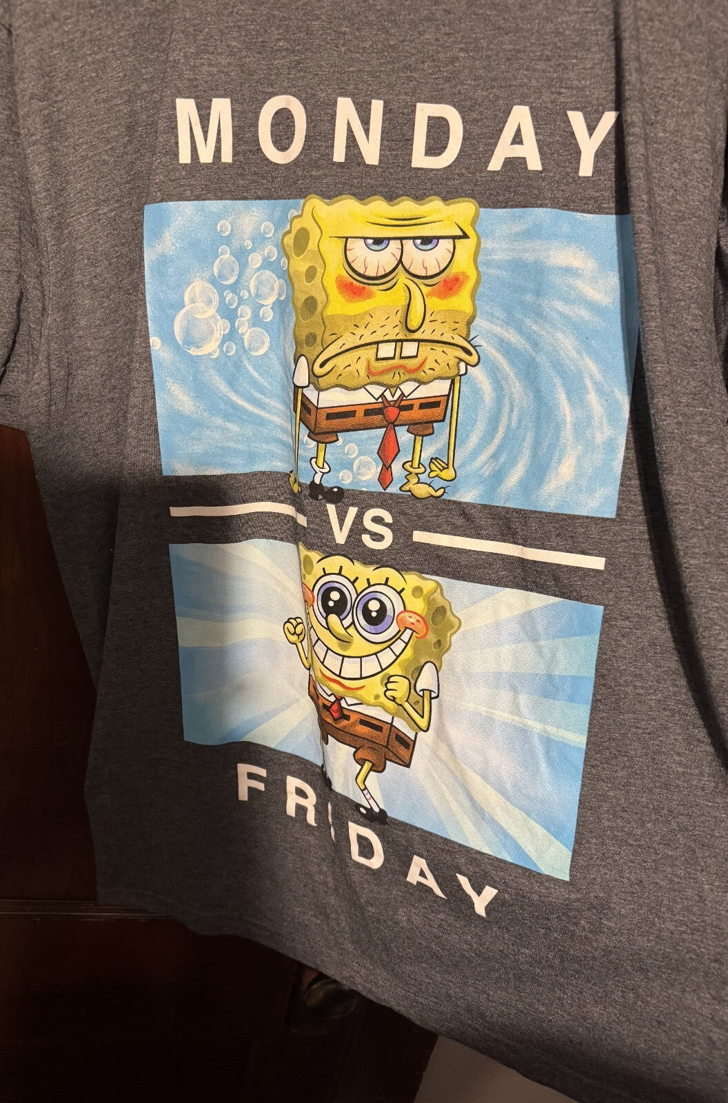SpongeBob SquarePants S/S T-Shirt Men XL Gray