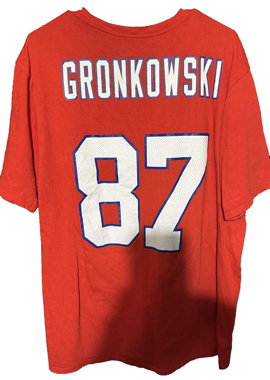 New Wngland Patriots Rob Gronkowski #87 Nike Player T-Shirt Men XXL Red