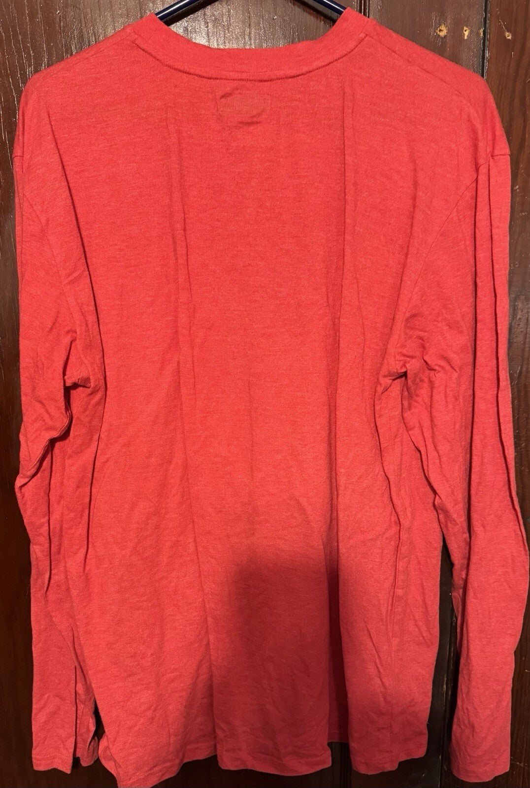 Houston Texans Long Sleeve Tee Shirt Red Size Men's Size XL