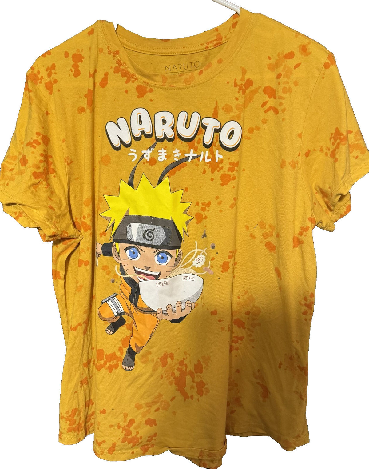 Naruto anime T-Shirt Mens Size 3XL ( see description) Yellow