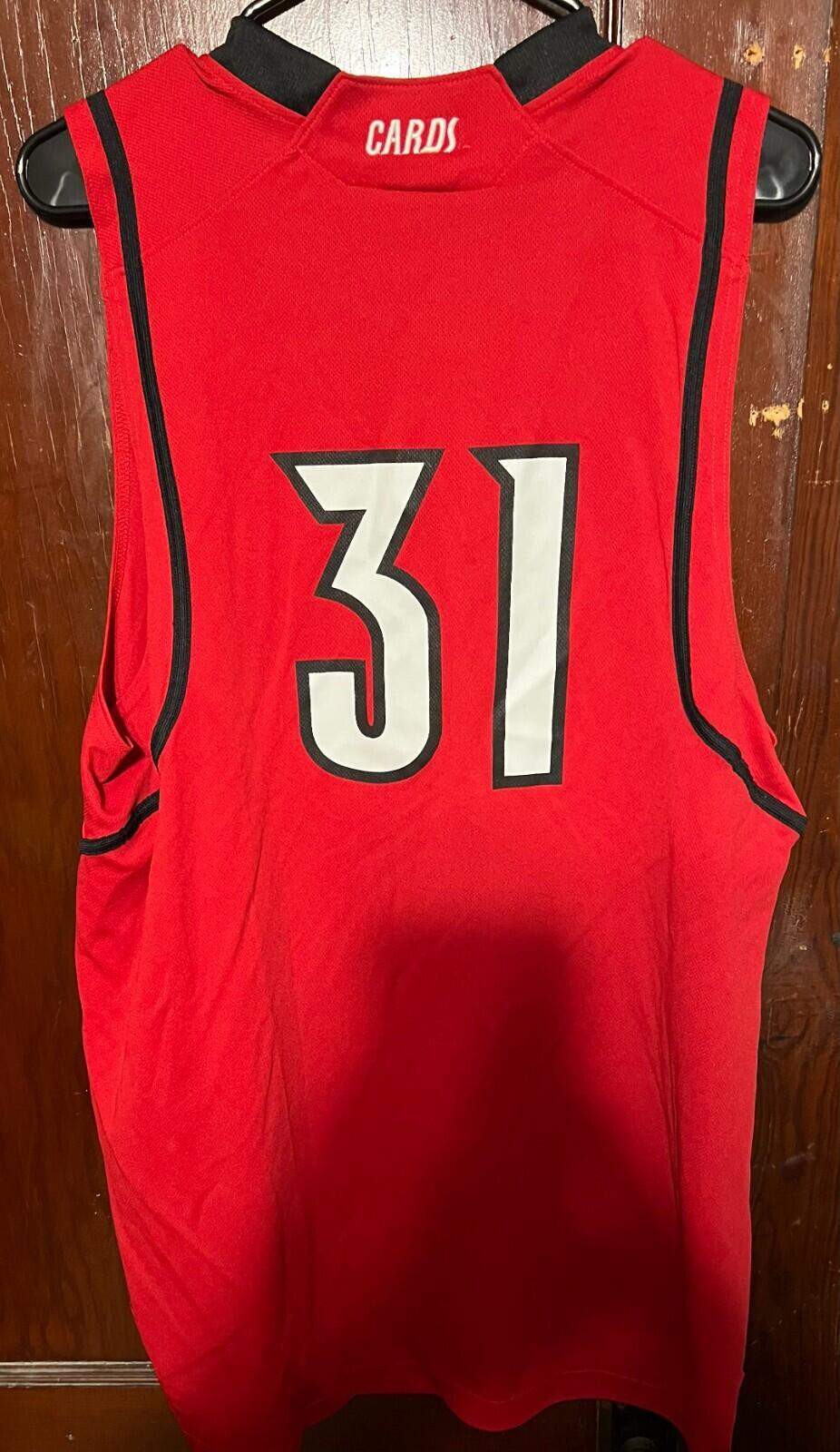 Louisville Cardinals Adidas Men's Basketball Jersey Sz L #31