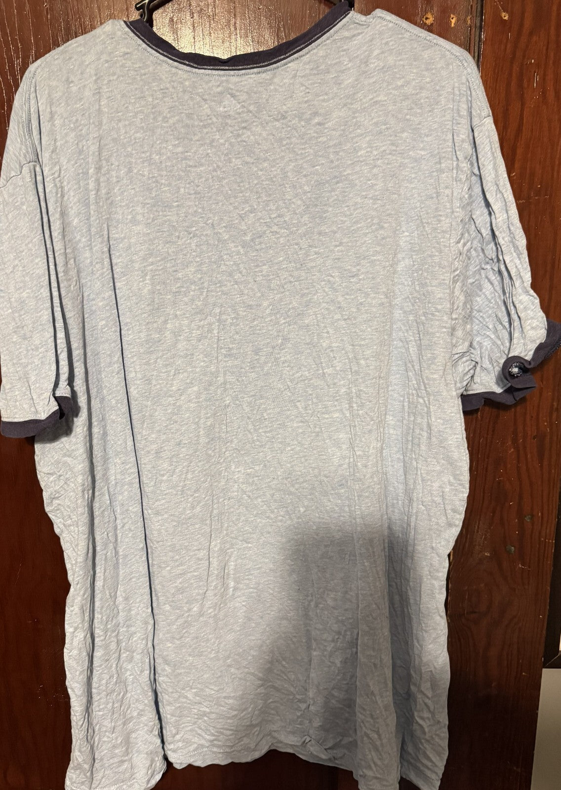 Mickey Mouse Disney Ringer T-Shirt Blue Men's Size XL