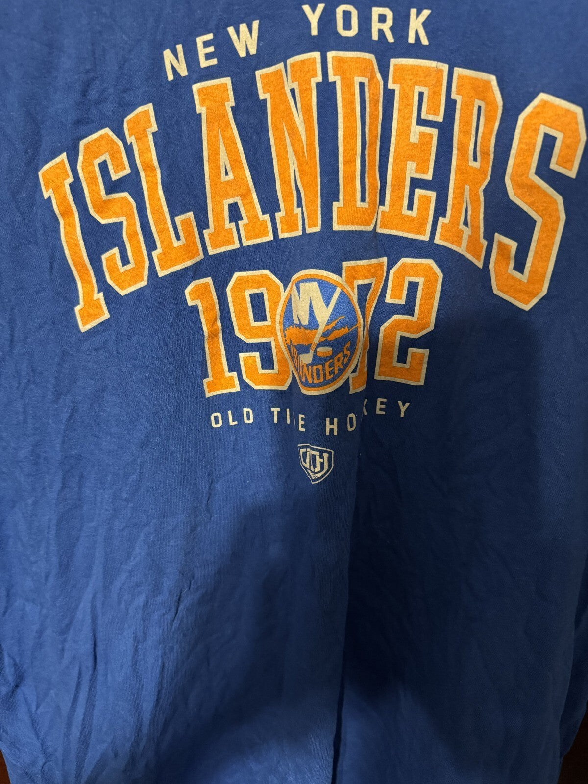 New York Islanders Blue T-shirt Men Sz L Old Time Hockey