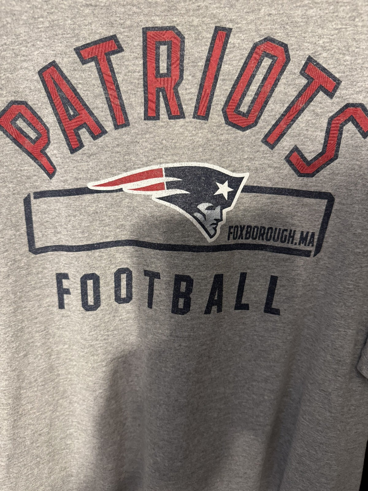 New England Patriots T-Shirt Men XL Gray T-Shirt
