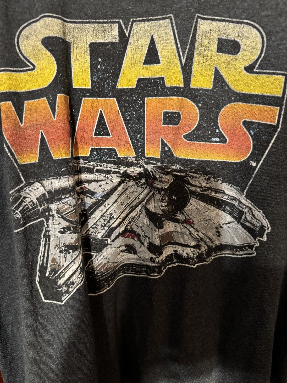 Star Wars Millennium Falcon T Shirt Men's Size L Gray