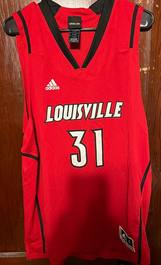 Louisville Cardinals Adidas Men's Basketball Jersey Sz L #31
