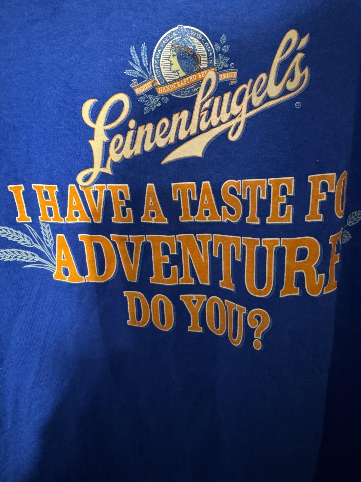 Leinenkugels Beer Blue Leinies Logo Tee Shirt Men Sz XL