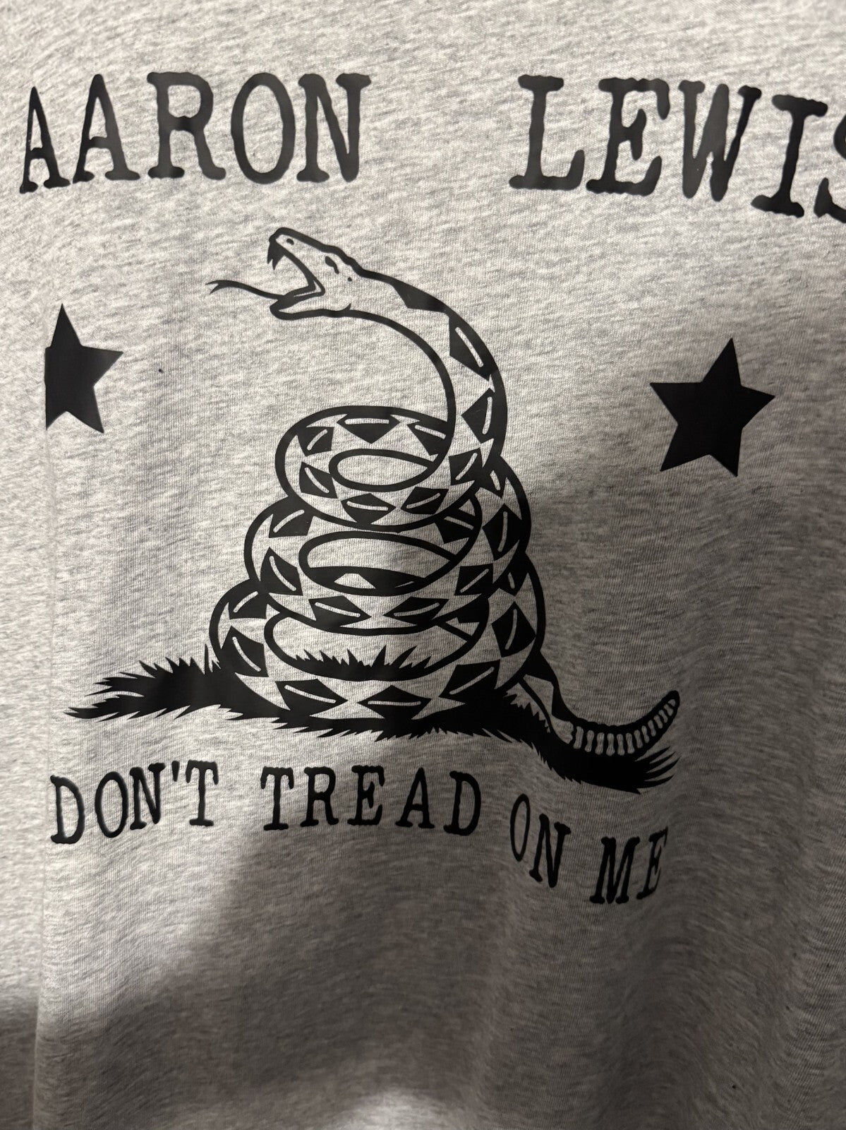 Aaron Lewis Concert t-shirt Gray Men's size XL