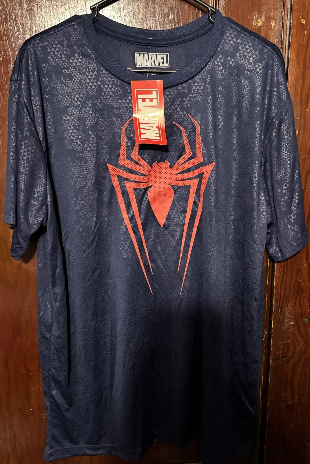 Spider Man Spiderman Marvel Tee shirt Men Size XL Blue NWT