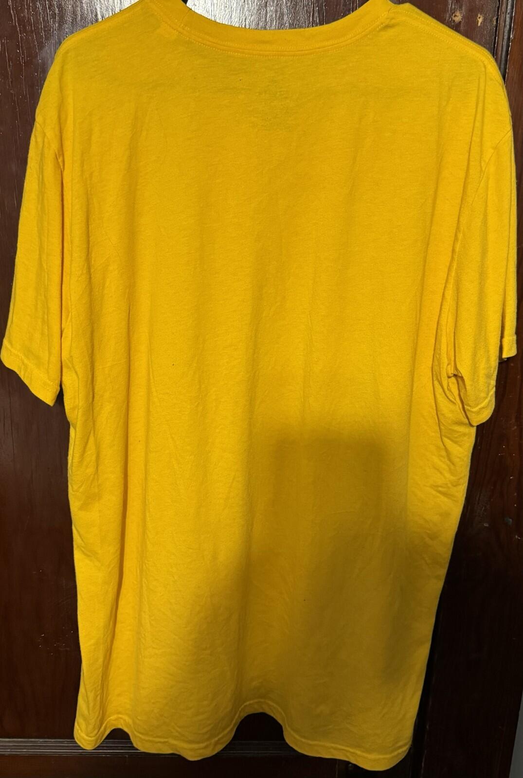 Nashville Predators Yellow Adidas T Shirt Men's Size XXL