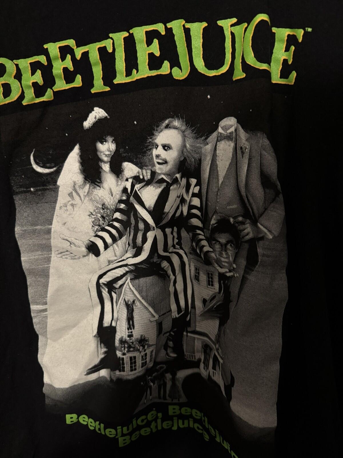 Beetlejuice Short Sleeve T-Shirt Men M Black