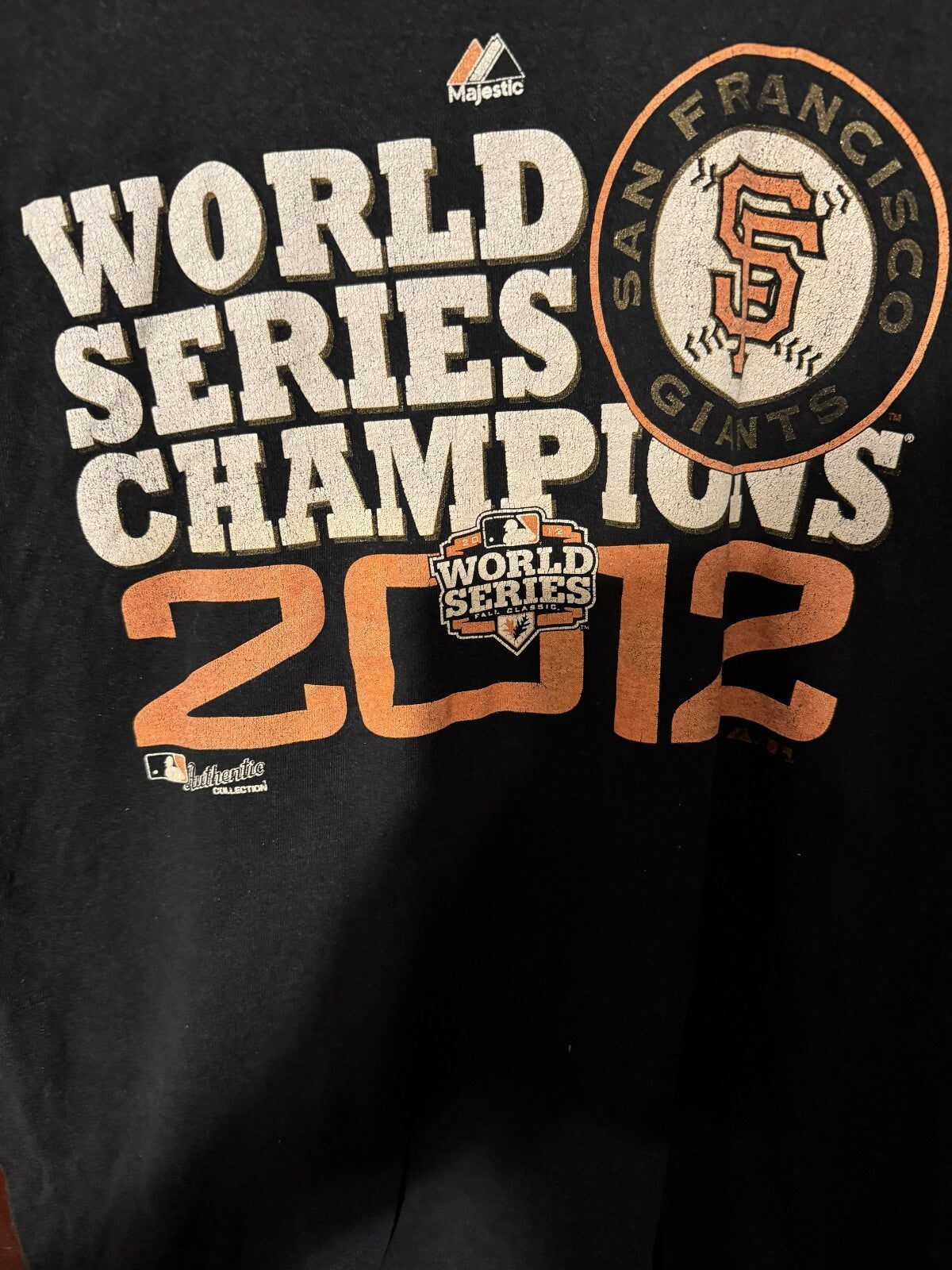 San Francisco Giants 2012 World Series Champs T-Shirt Sz L