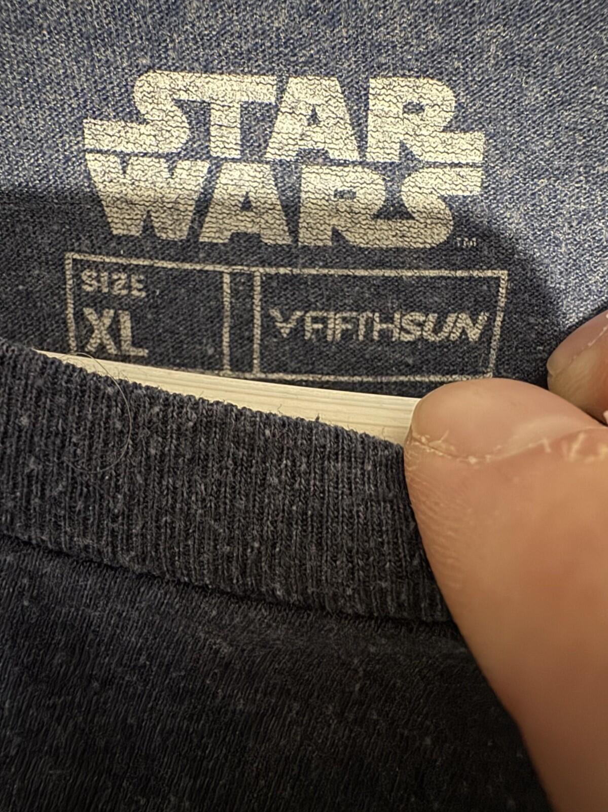 Star Wars Logo T-Shirt Men's Size XL Blue
