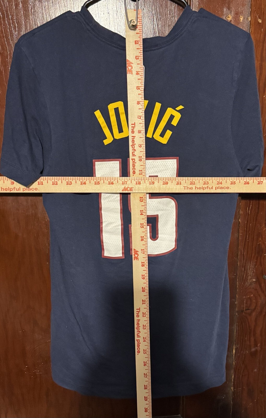 Denver Nuggets Jokic Nike Player T-Shirt Men Size S Blue