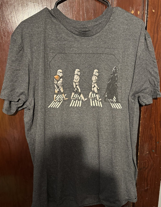 Star Wars Darth Vader Abbey Road T-Shirt Men's Size XL Gray