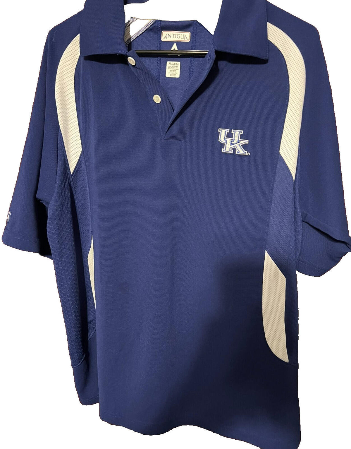 Kentucky Wildcats Antigua Men's Polo Men Size Med Blue