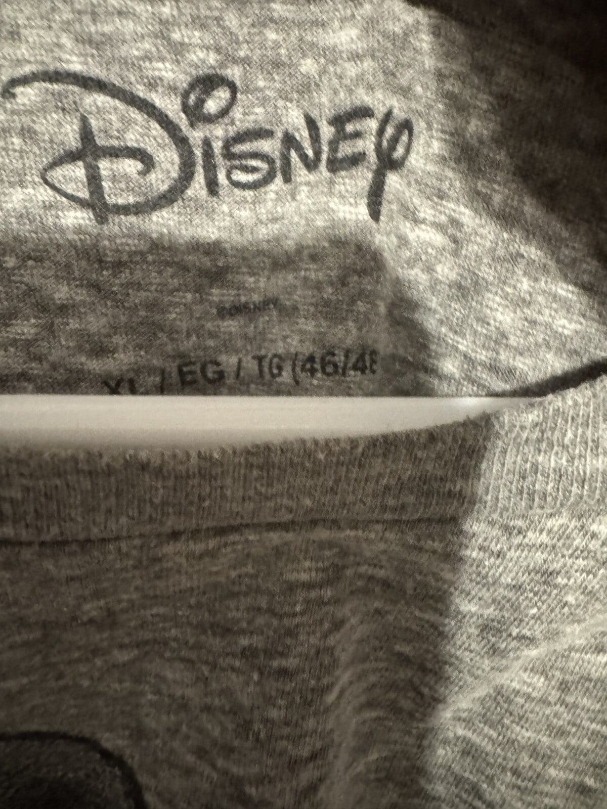 Mickey Mouse Disney T Shirt Gray Men's Size XL