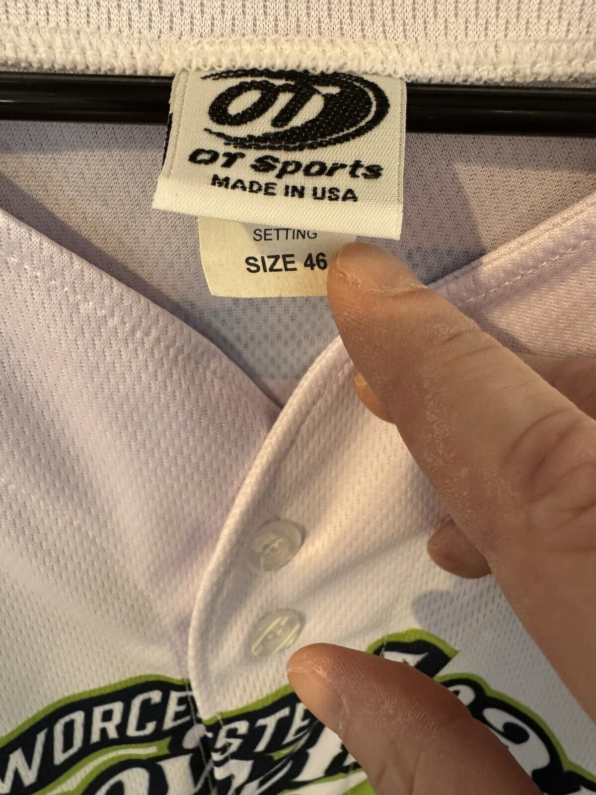 Worcester Bravehearts Team Issued Jersey. On Field Authentic. #30 men’s size 46