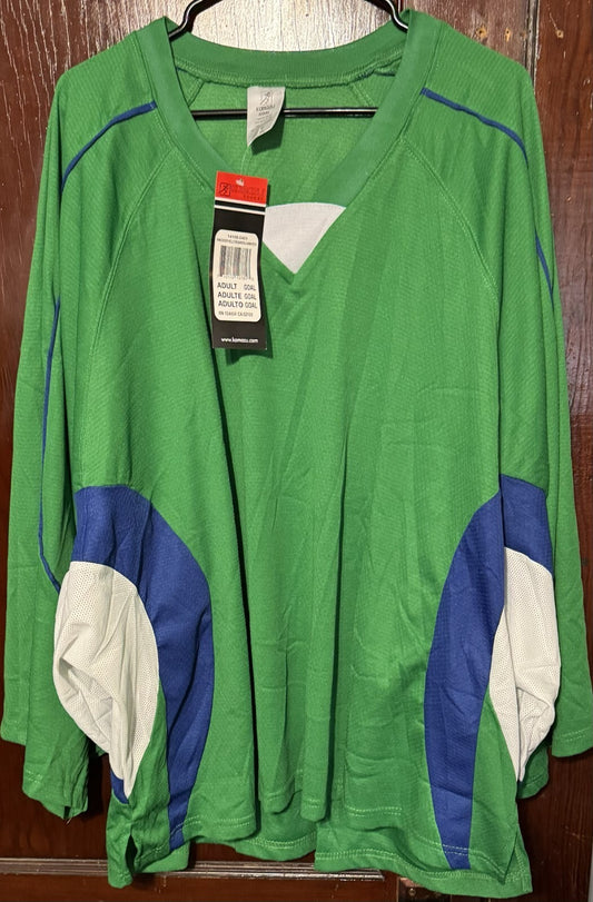 Kamazu Blank Practice Hockey Jersey Green Men’s Size XL (?) New With Tags