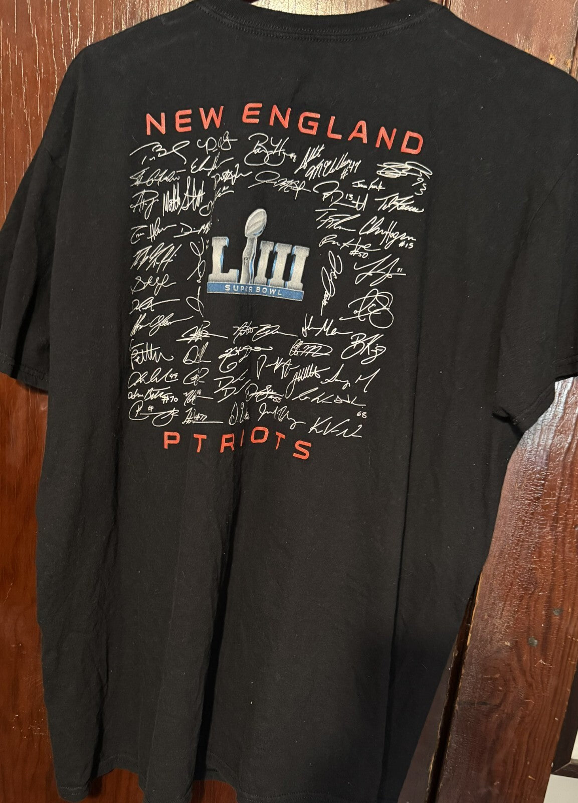 New England Patriots Fanatics Super Bowl LIII Champions Men's T-Shirt Black XL