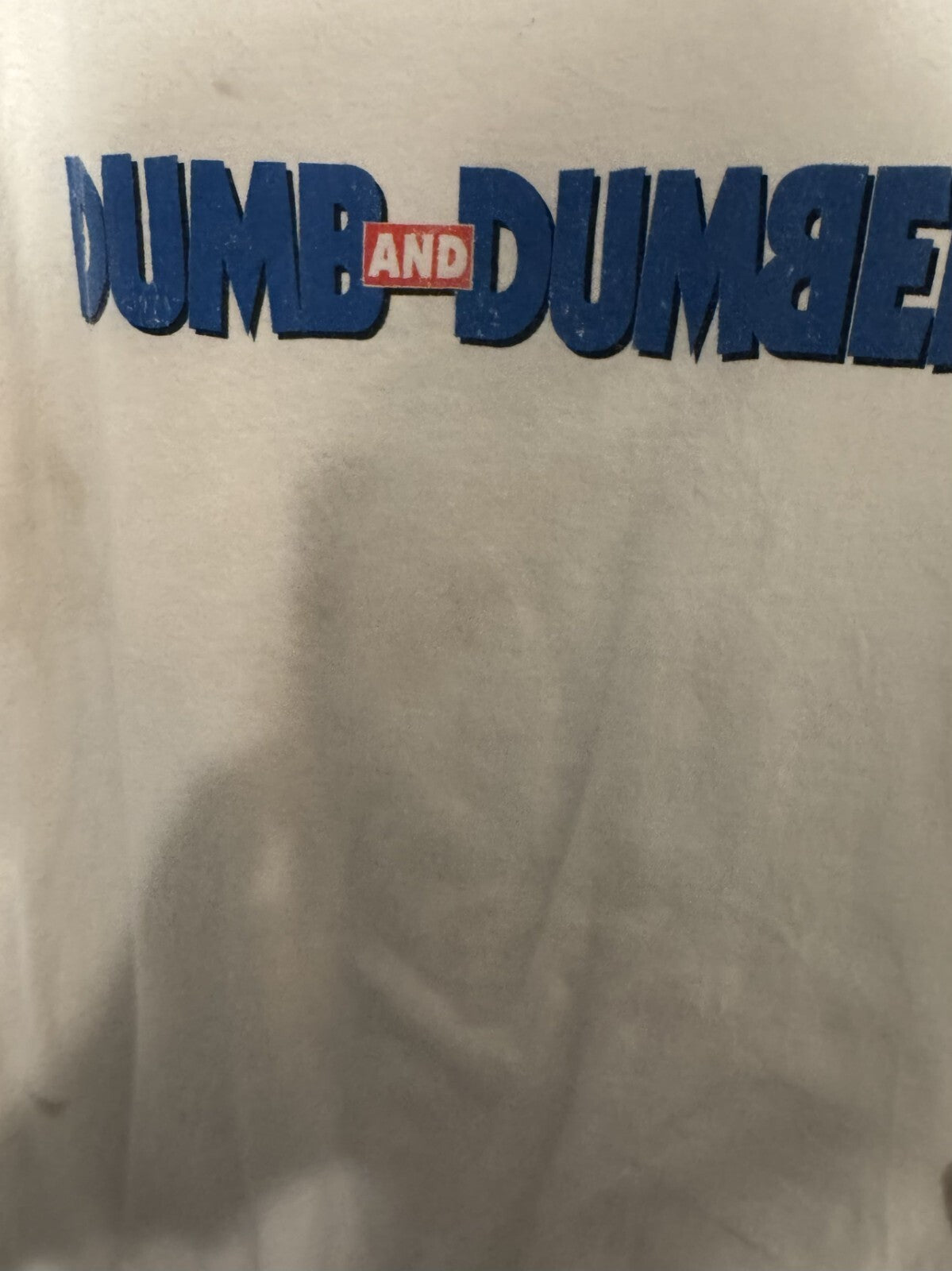 Dumb and Dumber Double-Sided Hollister T-Shirt Men L White