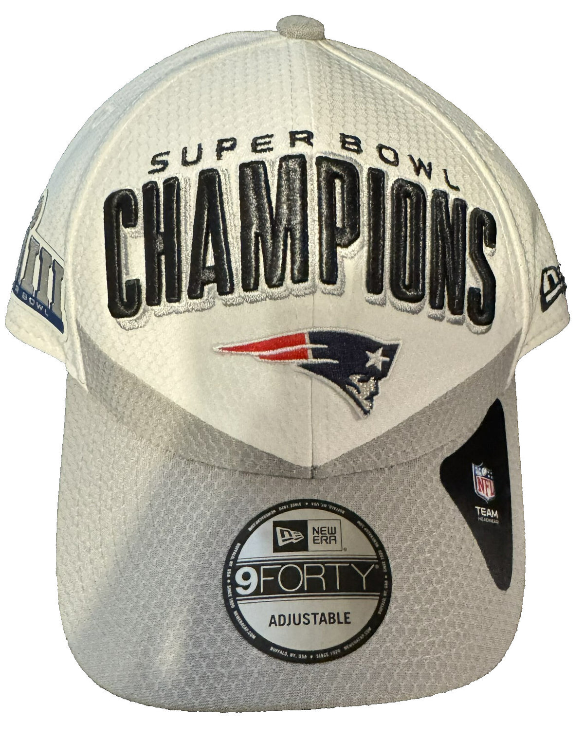 New England Patriots New Era Super Bowl LIII Champions Hat Gray OSFA NWT