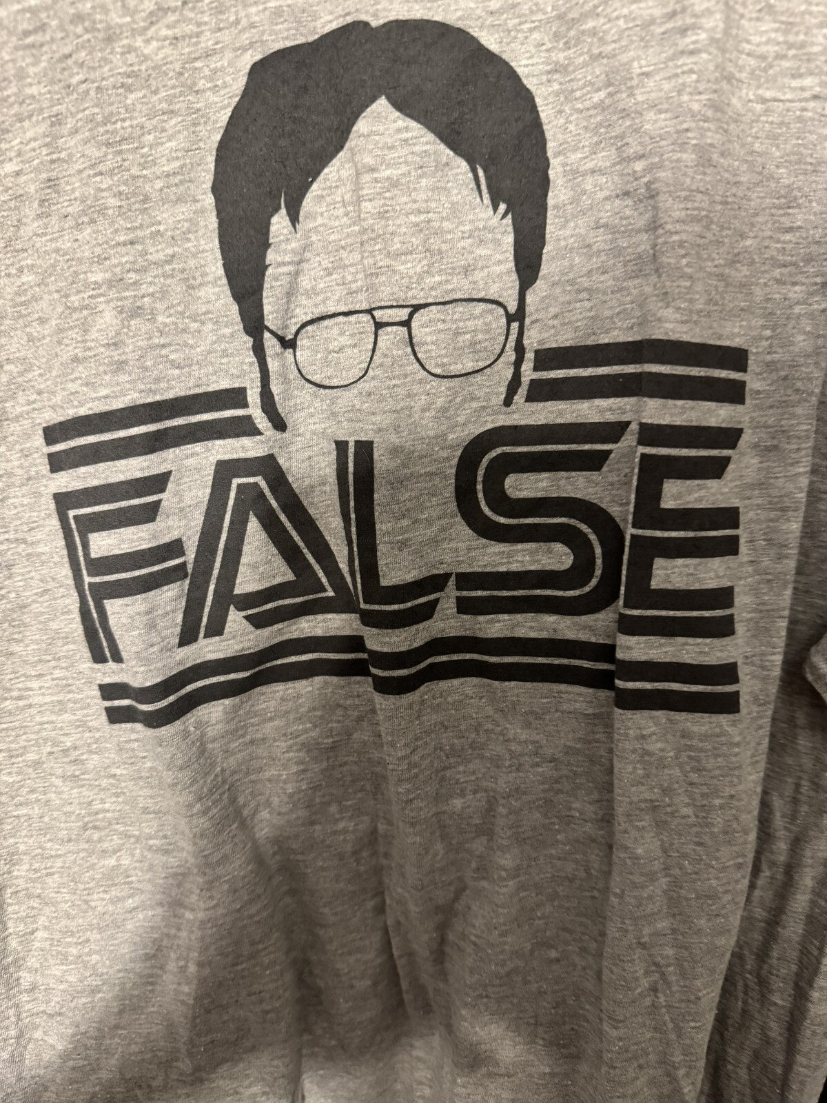 The Office Dwight Schrute T Shirt Gray Men's Size L